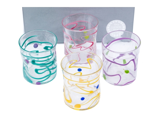 Four Hand-blown Galsses From The Lion's Paw