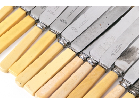 Sixty-eight English Stainless And Celluloid Knives