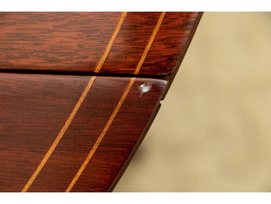 Pair Kindel Winterthur Collection Mahogany Inlaid Pembroke Tables