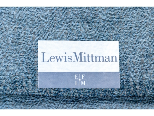 Lewis Mittman Upholstered Armchair With Ottoman