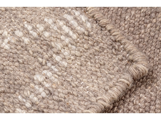 Hand Woven Wool Geometric Carpet, 7'-5