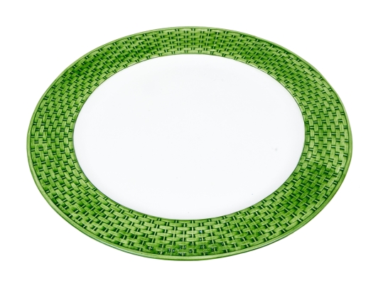 Tiffany & Co. Basket Weave Motif Ceramic Serving Plate