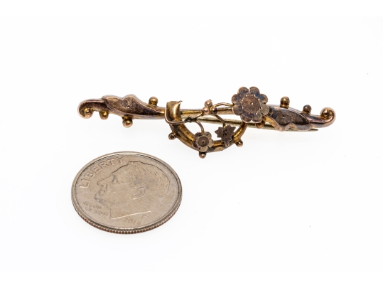 Collection Of Victorian Mourning Jewelry, Gold Filled And 9K