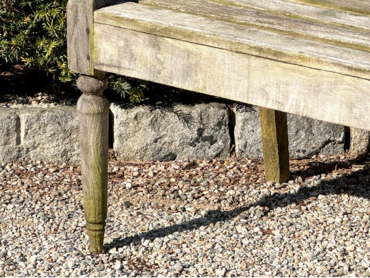 Elegant Teak Bench (1 Of 2)