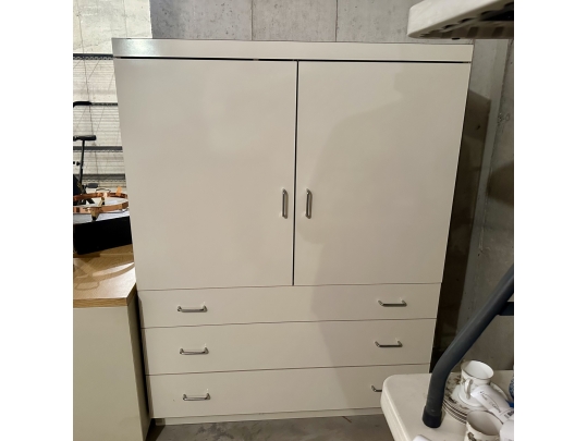 Contemporary White Laminate Wardrobe