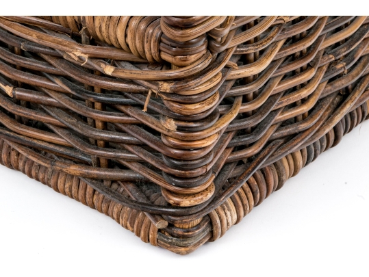 Handsome Wicker Cutlery Caddy Basket