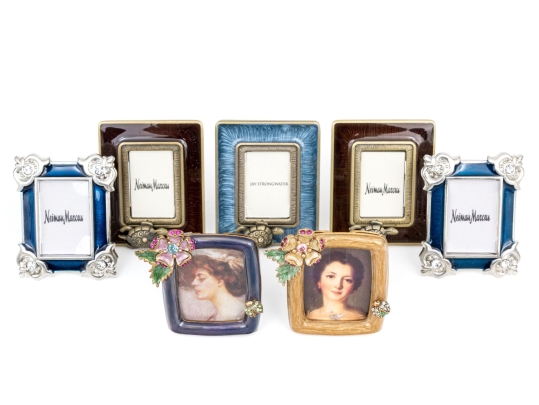 Collection Of Six Jay Strongwater Tiny Picture Frames