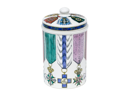 Vintage Fornasetti Ceramic Cannister