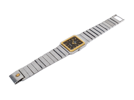 Concord Steel And Gold Vintage Mariner Nine Quartz Tank Watch, On Bracelet