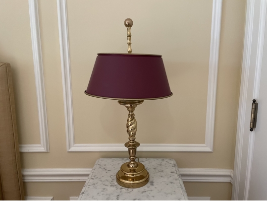 Pair Of Brass Lamps