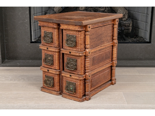 Vintage Six-drawer Table Storage Cabinet.