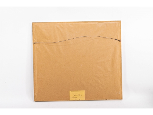 Signed Chinese Brush & Ink On Silk Landscape 