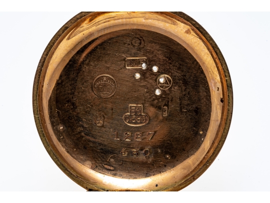 14K Small Vintage Floral Pocketwatch