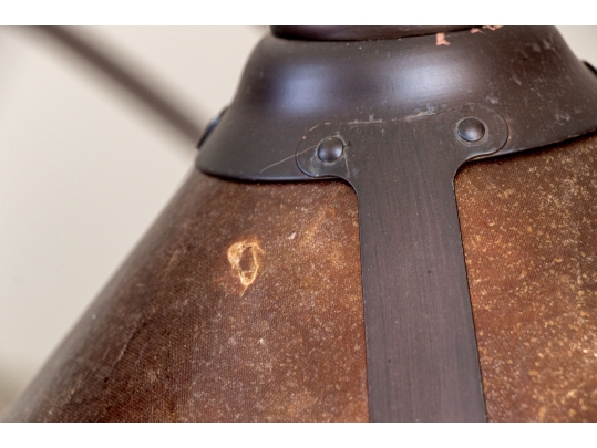 Vintage Arc Floor Lamp With Three Lights And Three Shades