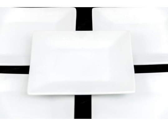 Set Of Twelve Crate & Barrel Square Bread And Butter Plates