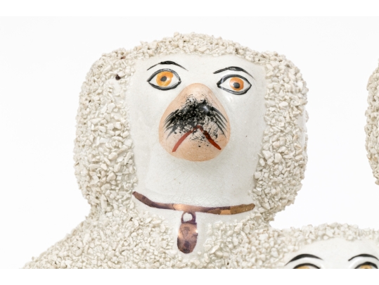 Collection Of 3 English Staffordshire Ceramic Spaniels