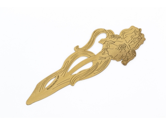 Jay Strongwater Iris Bookmark, Boxed