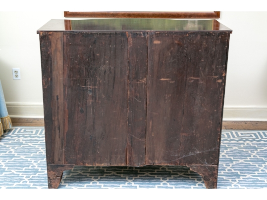 Antique Mahogany Bowfront Chest Of Drawers