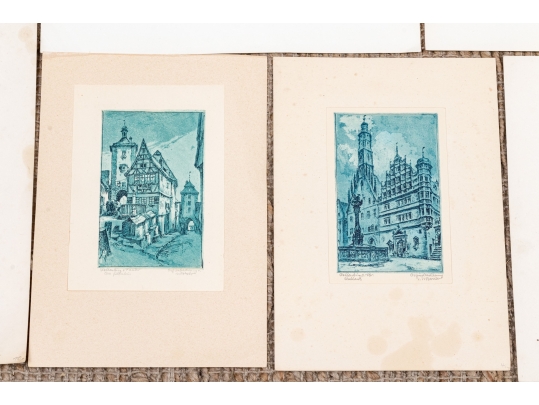 Vintage 1973-74 DDR Portfolio Of Prints Along With A Collection Of Other Prints
