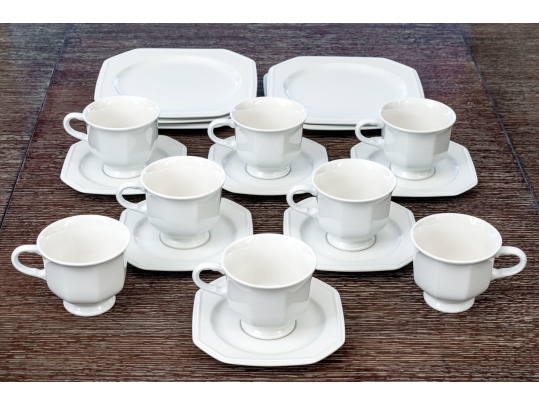 Mikasa “Continental White” Ceramic Dinner Wares