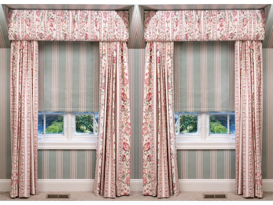 Pair Of Curtains With Valances