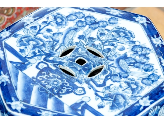 Decorative Chinese Blue And White Porcelain Garden Stool