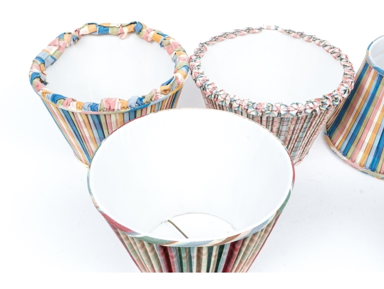 Collection Of Five Quality Fabric Lampshades