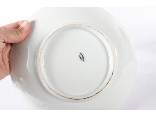 Pair Of Japanese Imari Hand-Painted Porcelain Plates