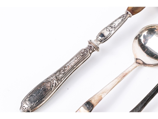 A FIne Group Of Serving Utensils, 18 Pieces