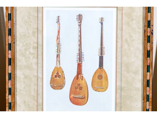 Set Of Eight Decorative Prints Of Instruments