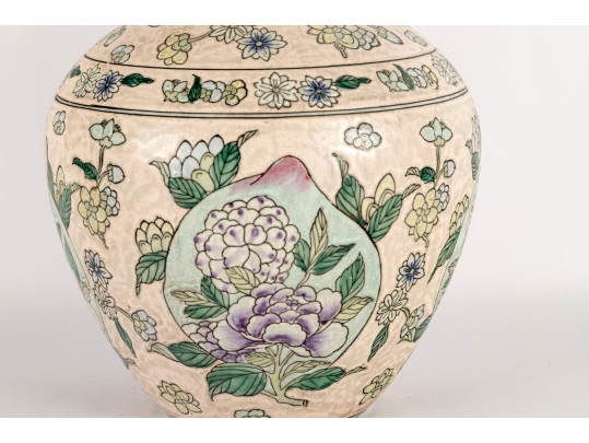 Chinese Matte Pink And Gilt Rimmed Porcelain Vase