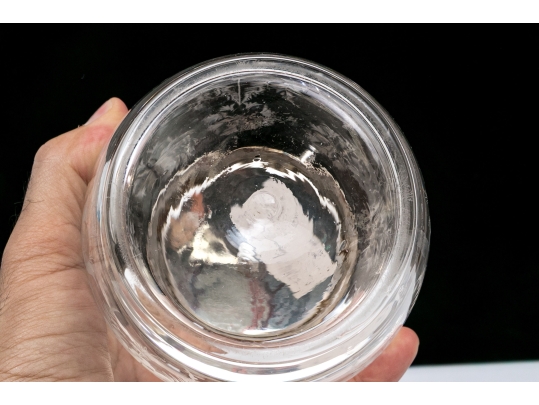 Antique Cut Glass And Silverplate Biscuit Jar