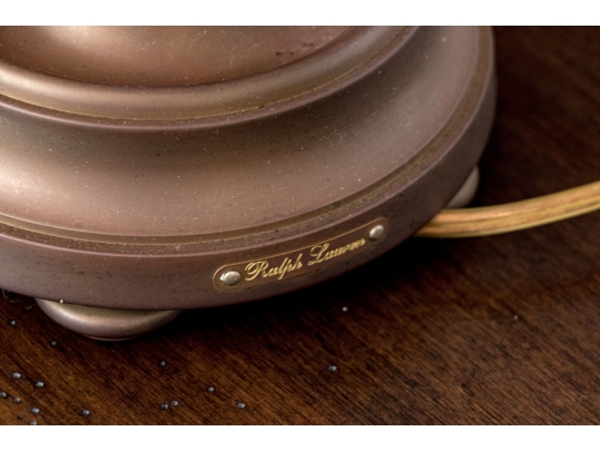 Ralph Lauren Adjustable Hinged Brass Table Lamp