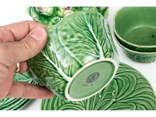 Assembled Fourteen Piece Collection Of Portuguese Ceramic Serving Items
