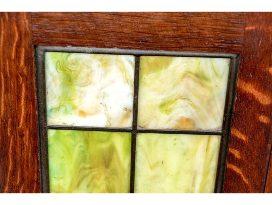 Antique Arts & Crafts Oak Cellarette