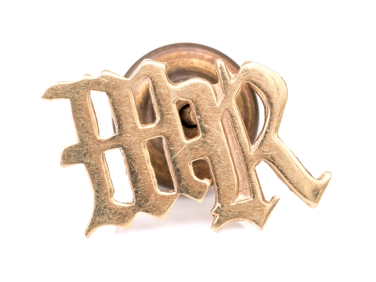 14k Yellow Gold Vintage Initialled 