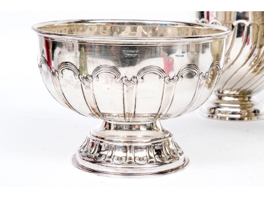 Four Quality English Silver-Plated Bowl