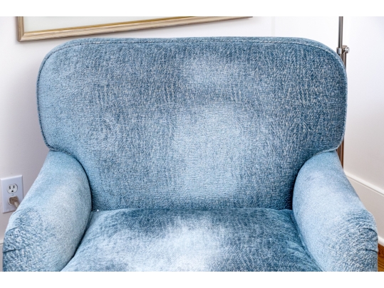 Lewis Mittman Upholstered Armchair With Ottoman