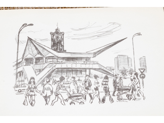 Vintage 1973-74 DDR Portfolio Of Prints Along With A Collection Of Other Prints