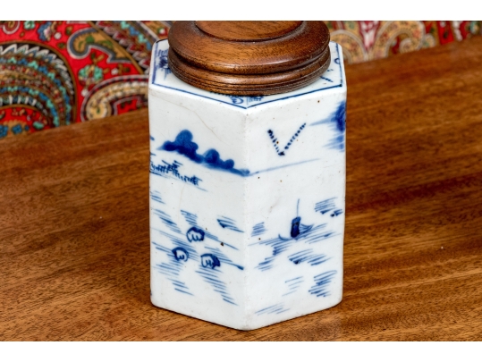 Two Chinese Blue And White Porcelain Wares