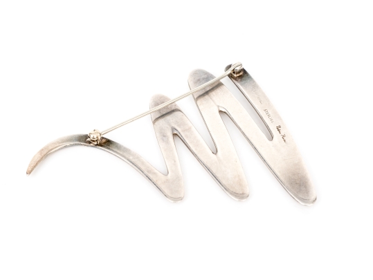 Tiffany & Co. Paloma Picasso Sterling Silver Jumbo Grafiti Squiggle Brooch