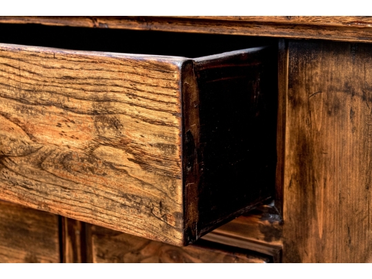 Chinese Carved Console Cabinet