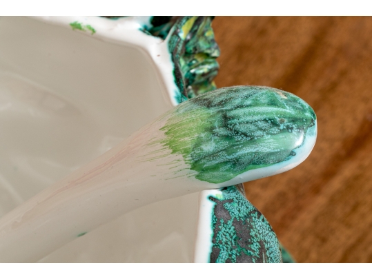 Cabbage Lidded Tureen With Underplate And Ladle