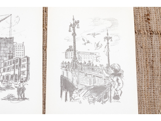 Vintage 1973-74 DDR Portfolio Of Prints Along With A Collection Of Other Prints