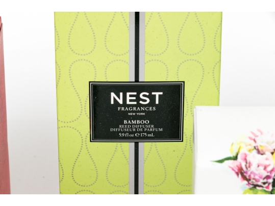 Collection Of Seven High End Boxed Candles & Diffusers
