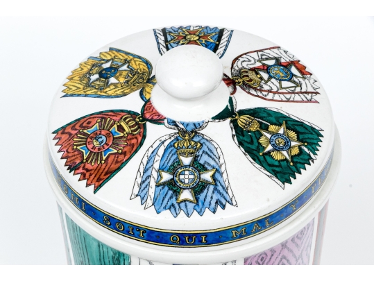 Vintage Fornasetti Ceramic Cannister