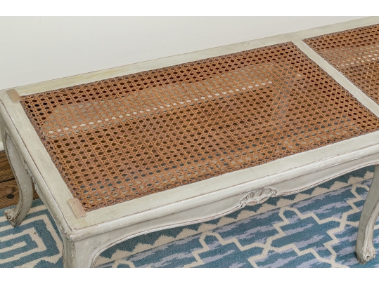 Elegantly Carved Upholstered Window Or Bed End Bench