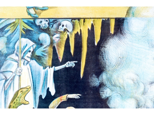 Art Deco Magician Show Advertising Poster, 