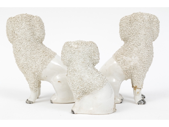 Collection Of 3 English Staffordshire Ceramic Spaniels