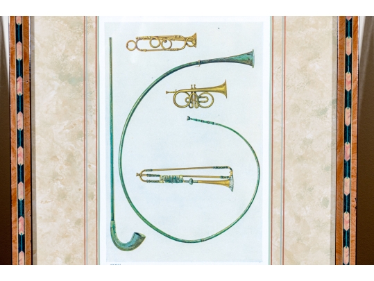 Set Of Eight Decorative Prints Of Instruments